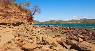 kayalık sahil içinde guanacaste il Kosta Rika.