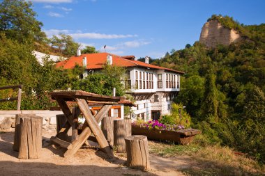 Bulgarian Village Scene clipart