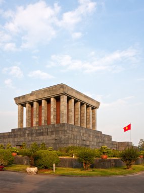 The Ho Chi Minh Mausoleum in Hanoi, Vietnam. clipart