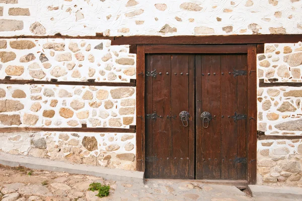 Παλιά Πόρτα Στο House Kordopulova Του 19Ου Αιώνα Στο Melnik — Φωτογραφία Αρχείου