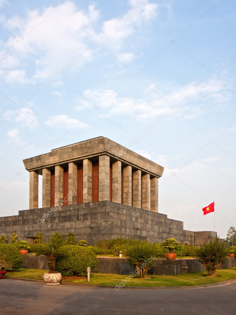 The Ho Chi Minh Mausoleum in Hanoi, Vietnam.