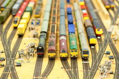 Model trains clipart