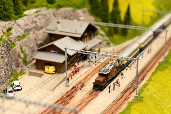 Гірські залізниці — стокове фото