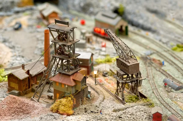 Model kolenmijn — Stockfoto