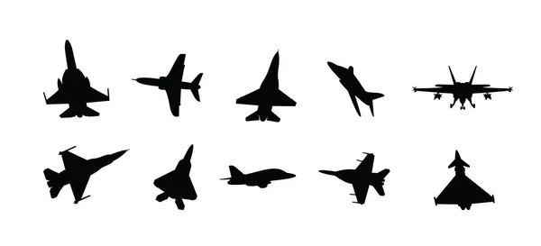 军用喷气式飞机 — 图库矢量图片