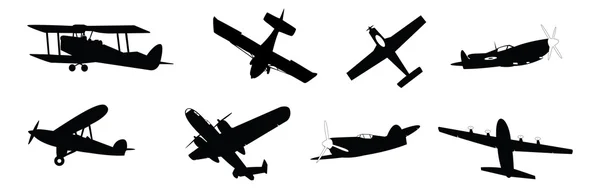 Pervaneli uçaklar — Stok Vektör