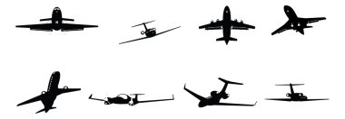 Business aircraft clipart