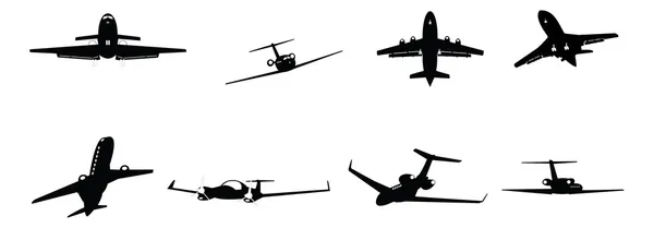 Aviones comerciales — Archivo Imágenes Vectoriales