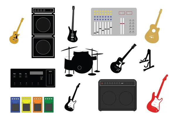 Musical equipment — Stock Vector
