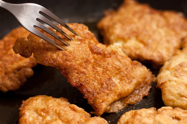 stock image Chicken chops on griddle