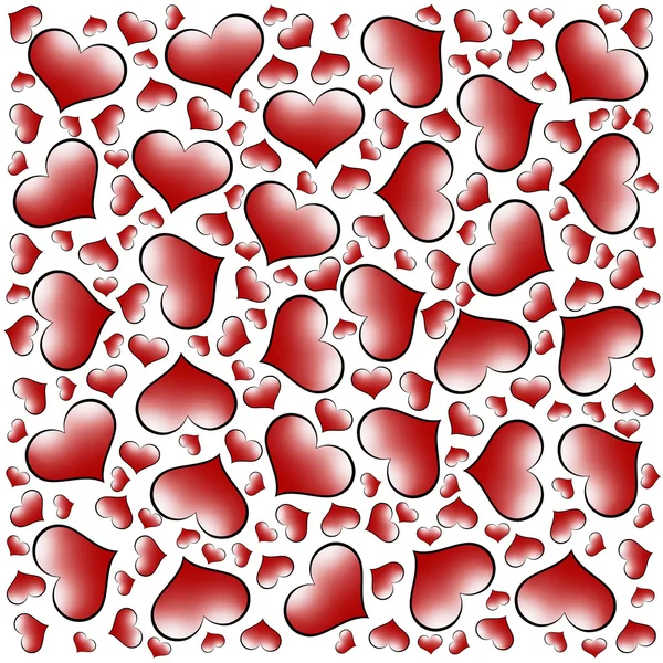 Valentinstag Herzen Hintergrund Liebe Geschenkpapier — Stockfoto