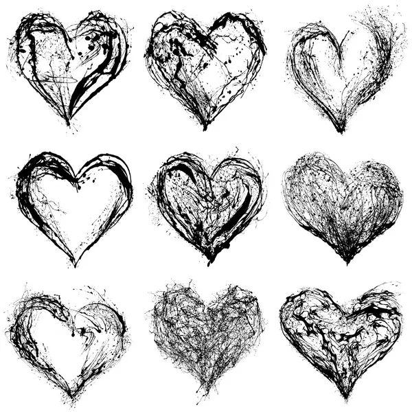 Abstract Valentijnsdag harten — Stockfoto
