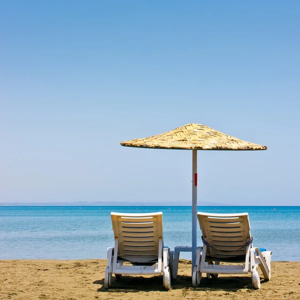 stock image Beach chairs