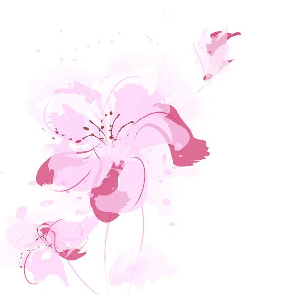 Художнє квітка фону — стоковий вектор