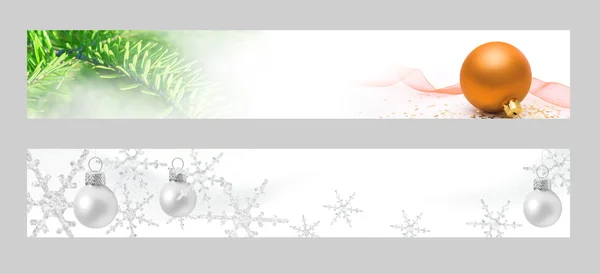 Kerstmis horizontale banners — Stockfoto