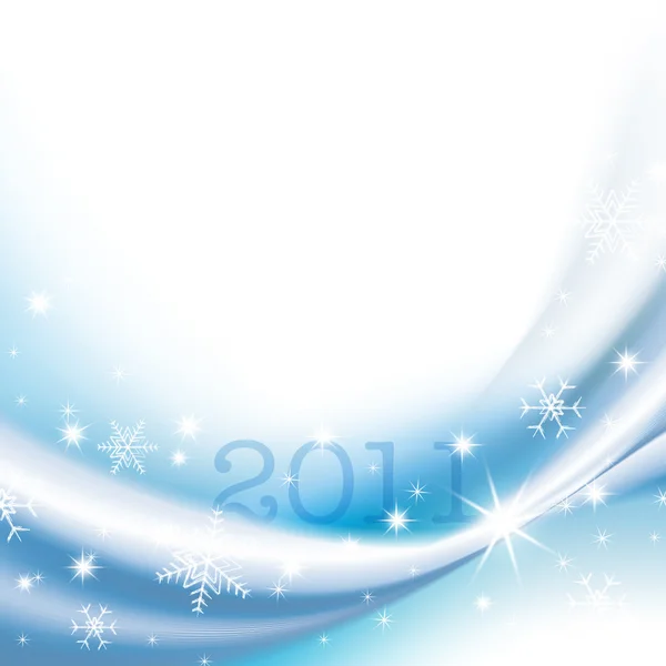 Tarjeta de felicitación de feliz año nuevo 2011 — Foto de Stock