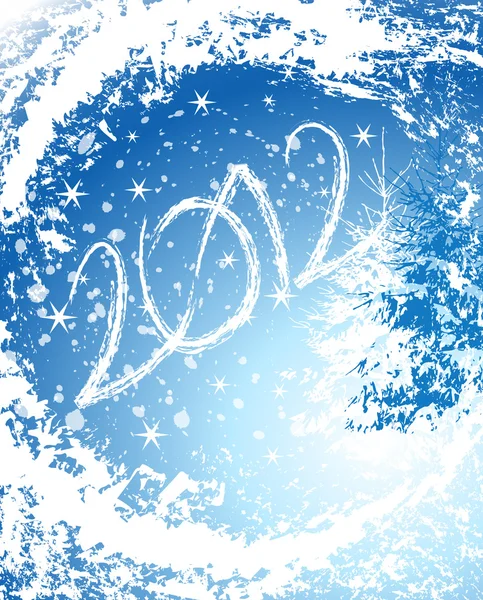 2012 Feliz Ano Novo cartão de saudação — Vetor de Stock