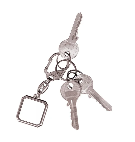Ключи с этикеткой — стоковое фото