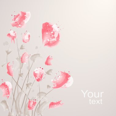 Romantic Flower Background clipart