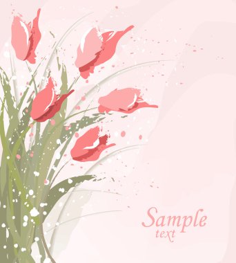 Eps10 vector flower background clipart