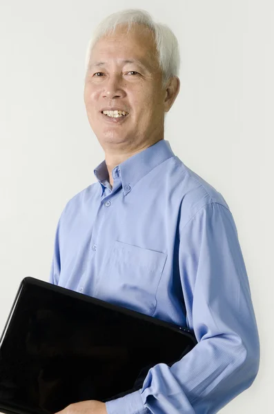 Człowiek starszy azjatycki biznes — Zdjęcie stockowe