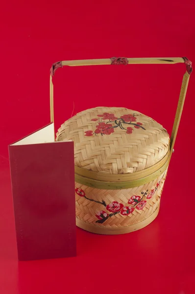 Chinese new year basket — Stock Photo, Image