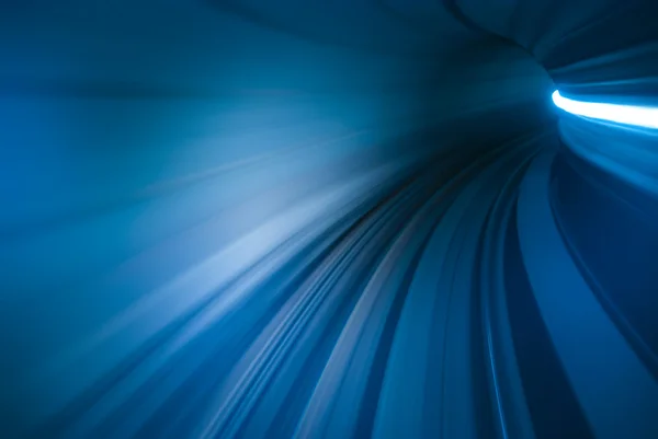 Motion blur of movement in tunnel — Stock Photo, Image