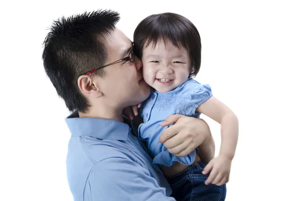 Asiático pai — Fotografia de Stock