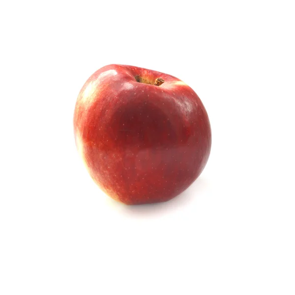 Rode appel geïsoleerd — Stockfoto