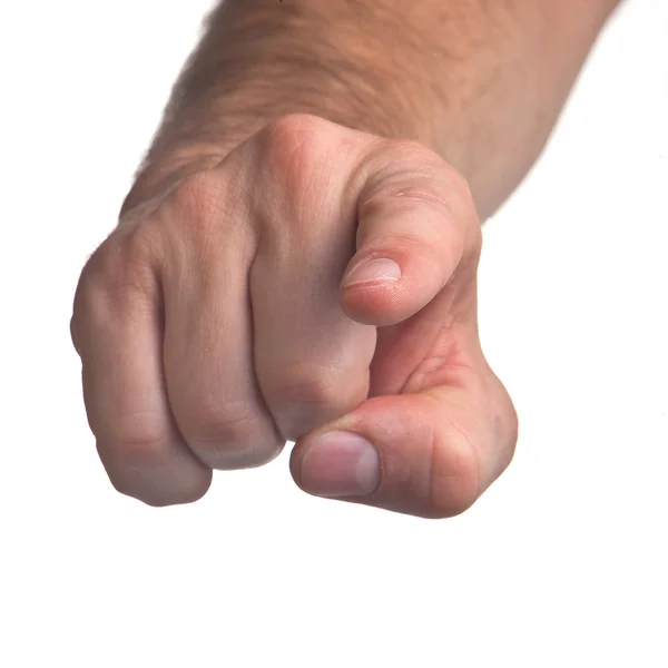 Вказівного пальця людини — стокове фото