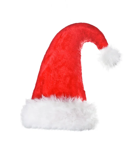Noel Baba şapkası (üzerinde beyaz) — Stok fotoğraf