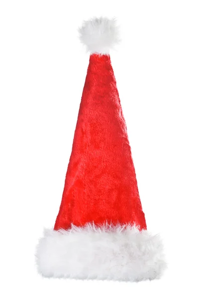 圣诞老人的帽子 (在白色) — 图库照片