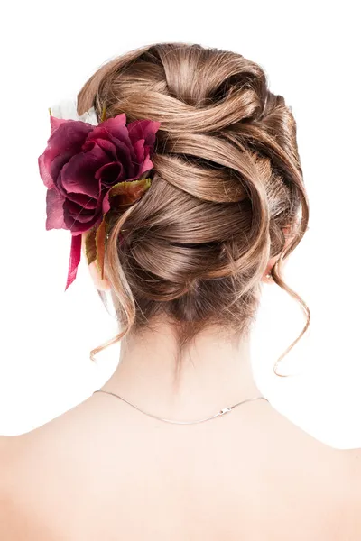 Modern wedding hairstyle — Stock Photo, Image