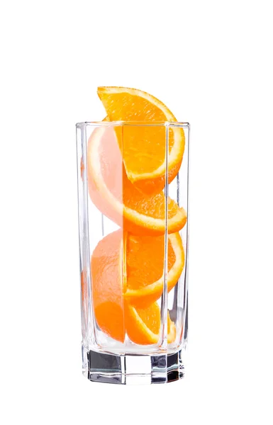 Оранжевый в стекле — стоковое фото