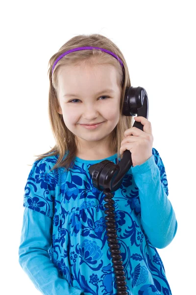 Emoční telefonní hovor — Stock fotografie
