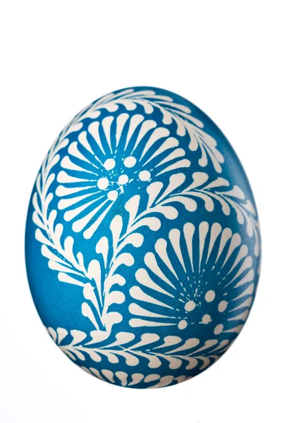 Huevo de Pascua sobre blanco Fotos de stock libres de derechos