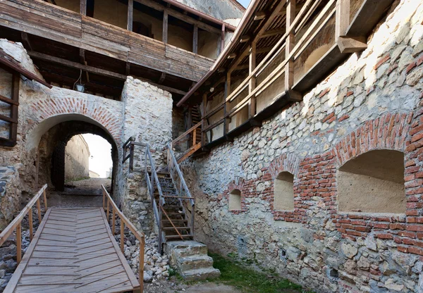 Місті Ришнов фортеця в Румунії — стокове фото