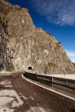 Transfagarasan road in Romania clipart