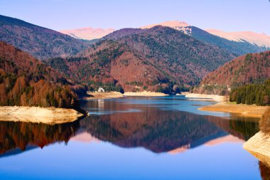 Vidraru Lake in Romania clipart