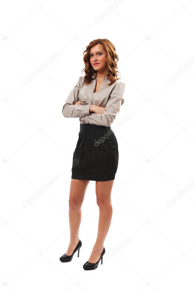 Full body shot of a businesswoman