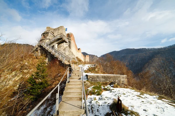 Dracula's fortress at Poienari, Romania — Stock Photo, Image