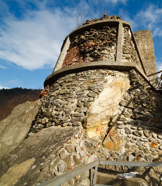 Дракули фортеці в poienari, Румунія — стокове фото