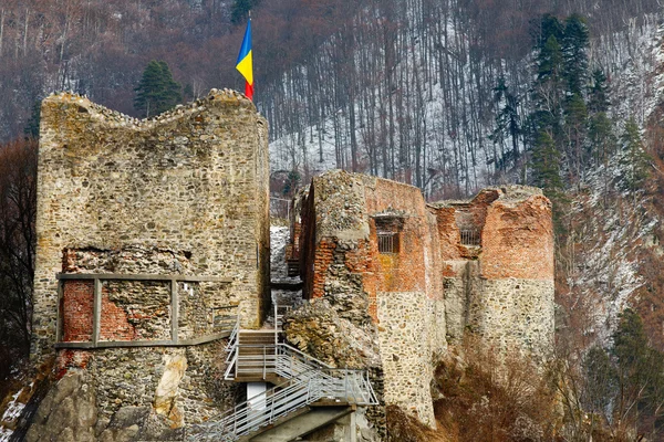 Draculas Festung in Poienari, Rumänien — Stockfoto