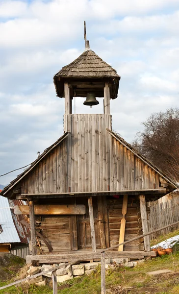 Corbii 皮亚特尼亚修道院 在罗马尼亚著名地标钟楼 — 图库照片