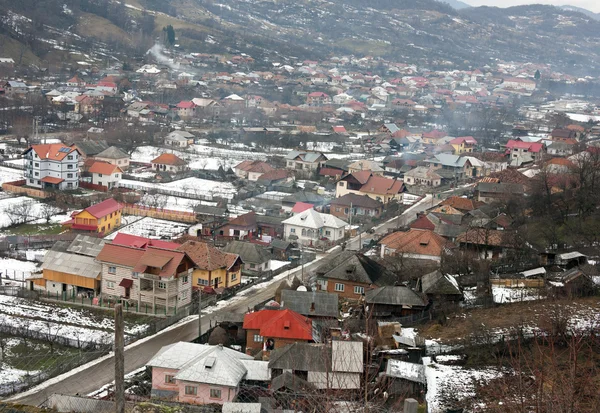 Румынский Сельский Пейзаж Вид Сверху — стоковое фото