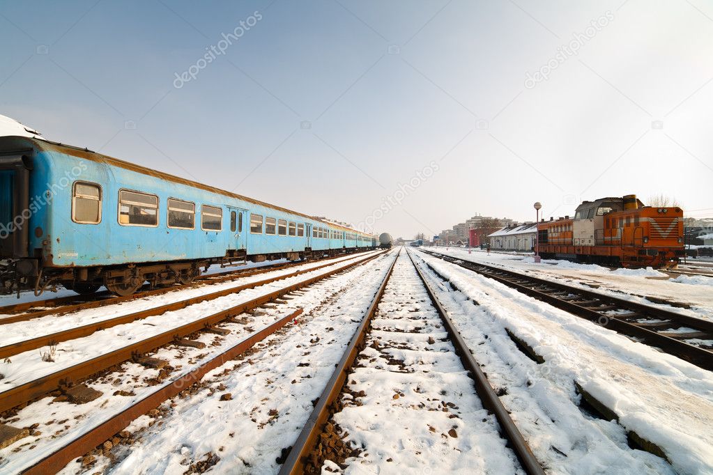 Railway in the winter