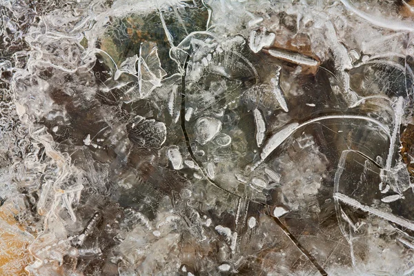 stock image Macro of ice shapes