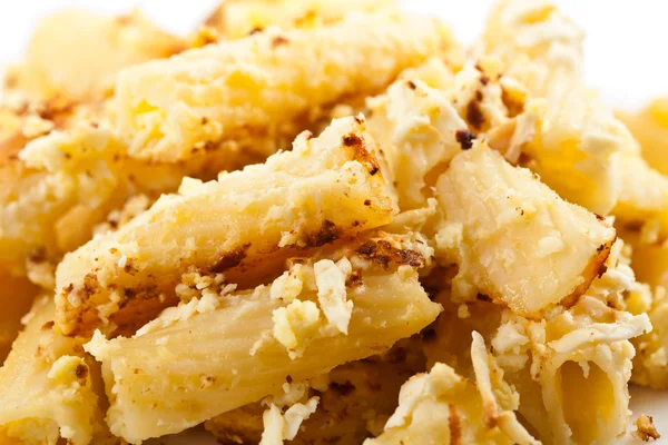 Macro de macarrones con queso —  Fotos de Stock
