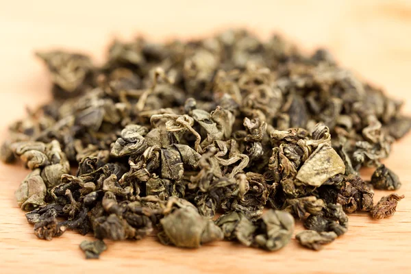 Macro of Jiaogulan tea dried leaves — Stock Photo, Image