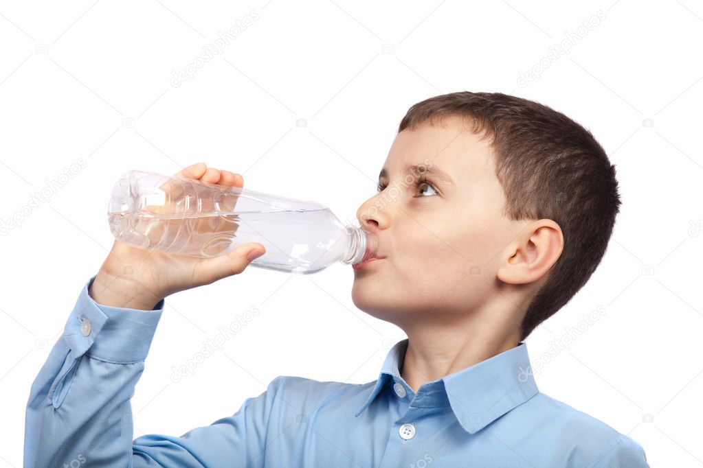Child drinking wate